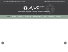 Tablet Screenshot of alisoviejophysicaltherapy.com